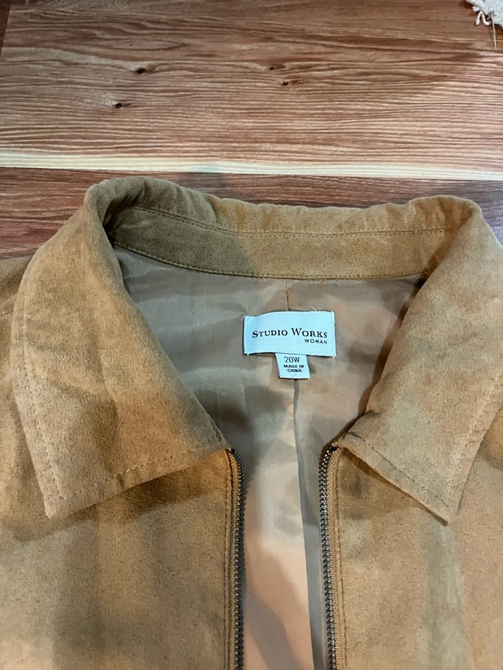 Studio Works Tan Suede Jean Jacket - Women's - Picture 2 of 4
